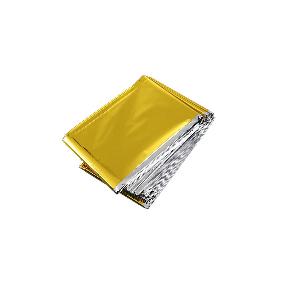 Gold Silver Emergency Mylar Survival Space Foil Thermal Blanket