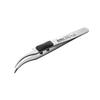 ANEX Rubber Grip Stainless Steel Rounded Eagle Edges for a Secure Knock Off Even Small Tweezers, 120mm, Tip, Easy-to-See Curve, No. 217-H [Rough Grip!