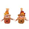 Thanksgiving Harvest Autumn Flower and Leaf Scarecrow Plush Dolls Keychains Charm Hanging Ornament Festivals Decors