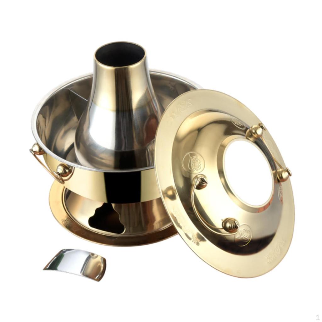 Copper Pot China Chafing Dish Kitchen Accessories Handmade Chinese Traditional Shabu