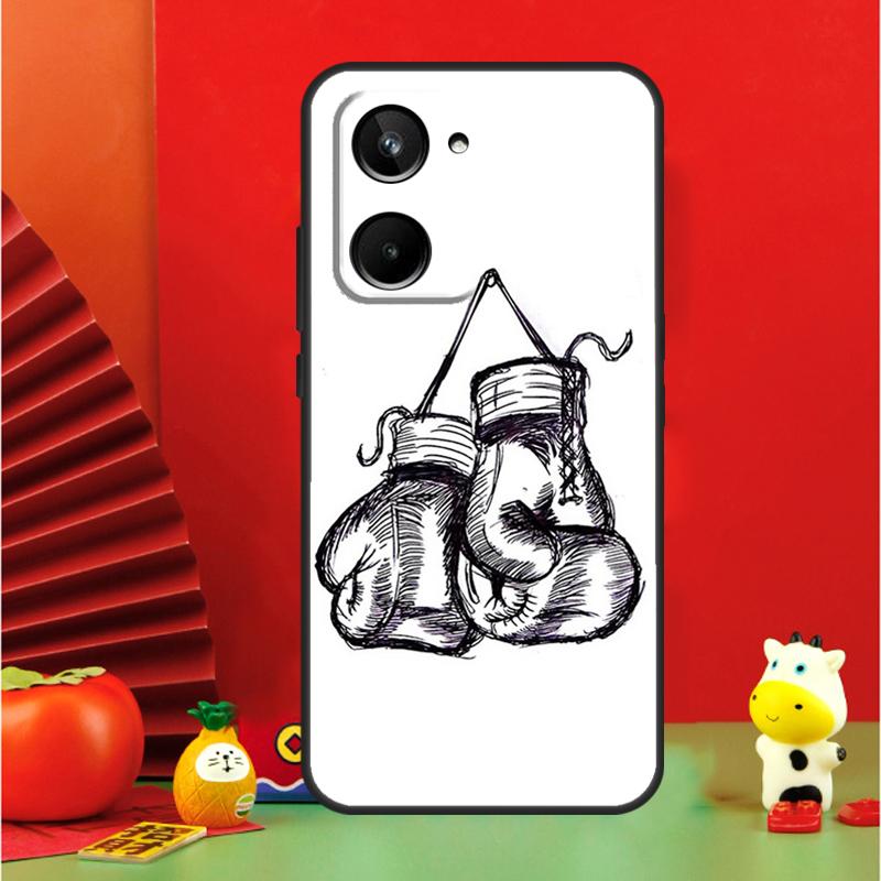 Boxing Gloves For Realme C35 C53 C55 C67 GT Neo 6 GT5 9 10 11 12 Pro Plus C25S C21Y C30 C31 C33 C51 Case