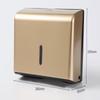 Gold Wall-Mounted Bathroom Tissue Box with Storage