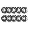 10PCS ABEC-9 608 2RS Roller Skate Wheel Bearing Anti-rust Skateboard Wheel Bearing Red Sealed 8x22x7mm Shaft