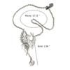 Siren Pendant Brooch Trendy Adjustable Rope Collarbone Chain Jewelry Gothic Style Neckchain Ornament for Women Girls