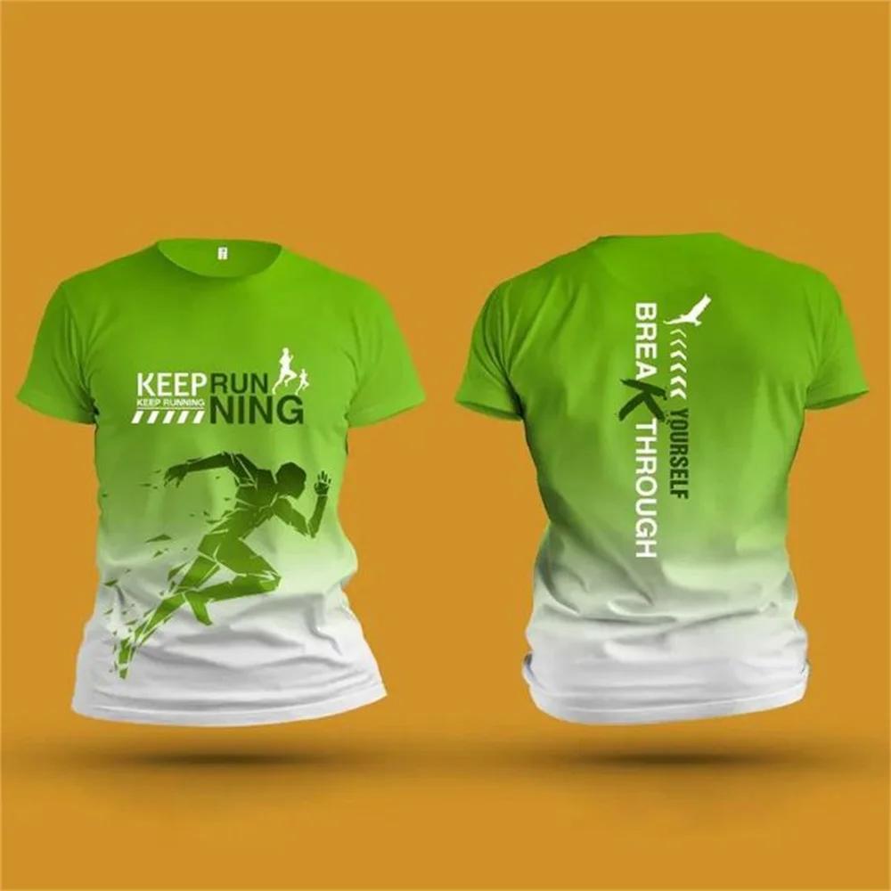 Running Sports 3d Printing Summer Unisex Short Sleeve T-Shirt Fitness Sports Outdoor Quick Drying Loose And Comfortable Clothes