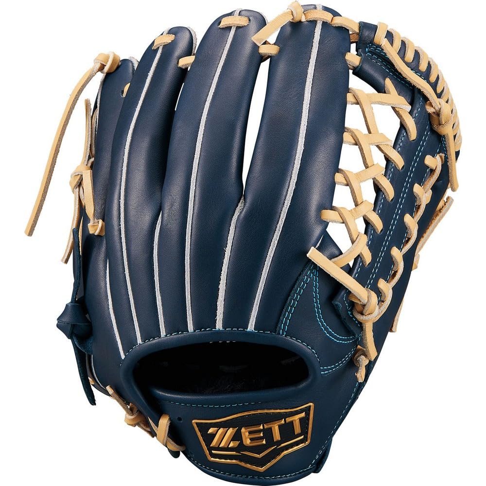 

ZETT Youth Softball Zero One Brown Size BJGB71540F Glove, Stage, Outfielder s Glove, Navy/P (2932), LL,