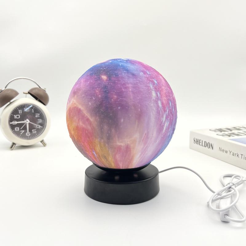 

Настольная лампа «Луна-Планета» для спальни дома, рядом с настольным освещением, украшением, креативным декором интерьера гостиной, орнаментным светильником