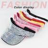 Beach  Hats Luxury Sports Cap Empty Top Baseball Caps Women cap Rhinestone Hats Korean Style Hats