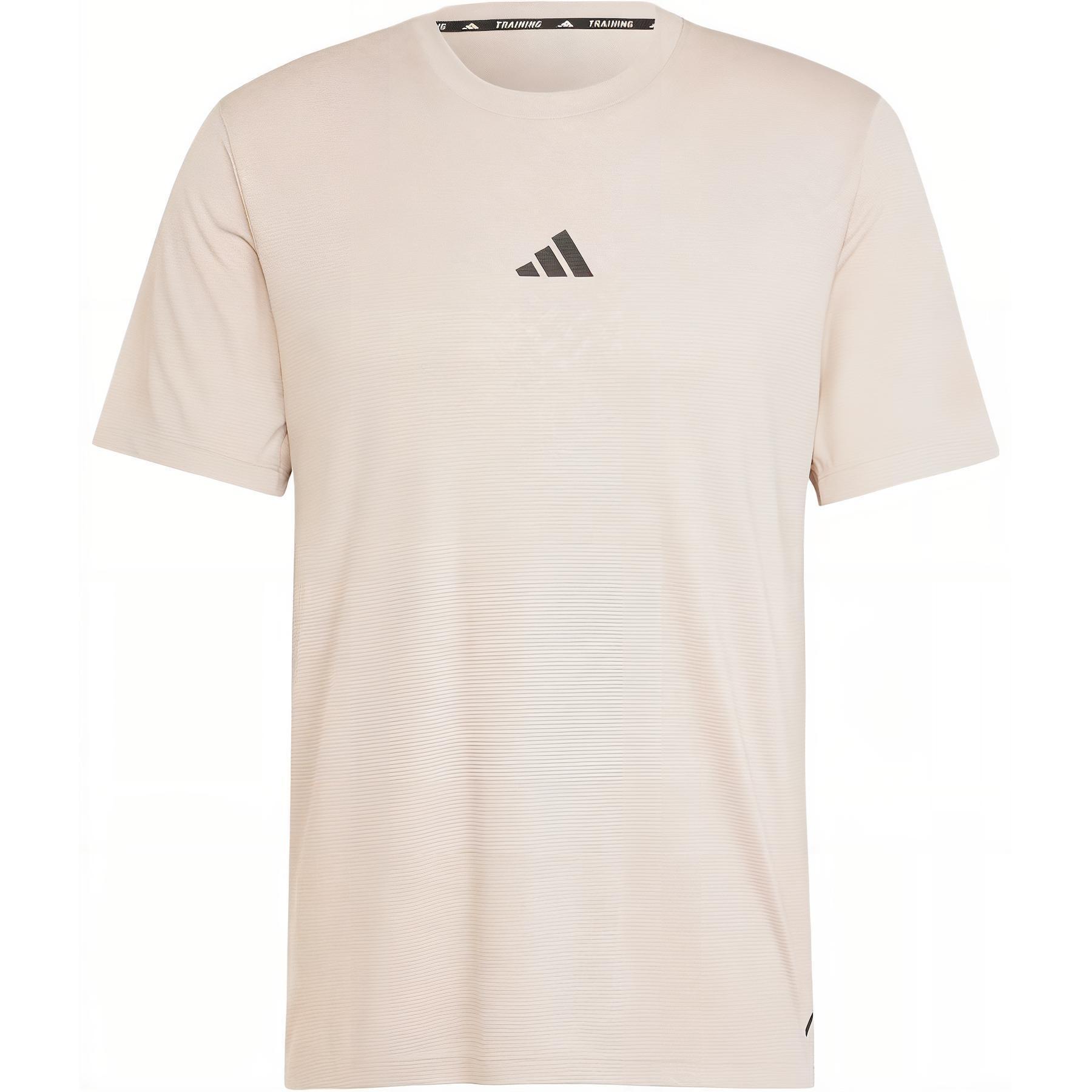 adidas POWER WORKOUT logo T-Shirt Asia Sizing  Beige  Men s IX9094 S