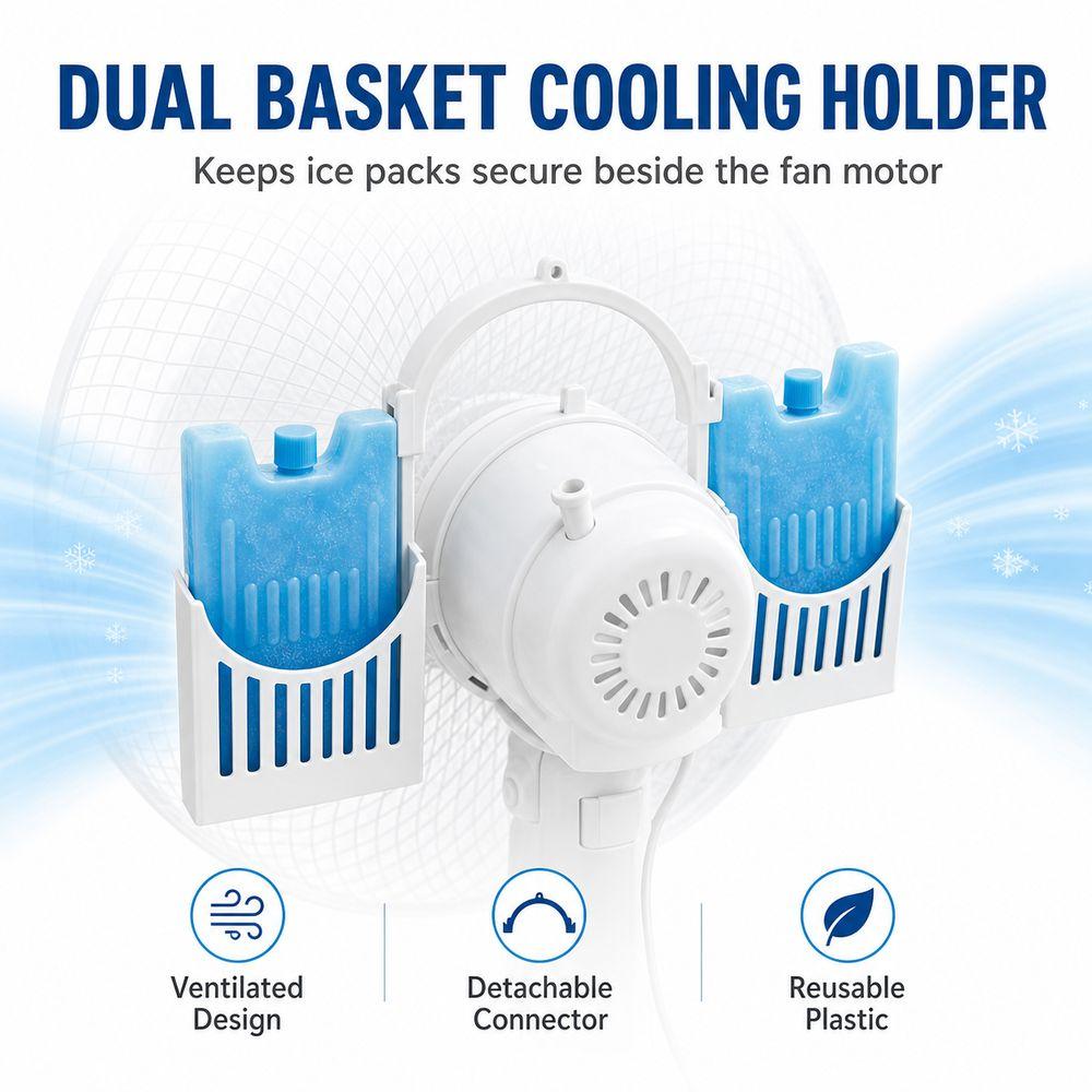Secure Fixing Fan Ice Pack Holder Simple Design Ice Pack Fixing Bracket Household Accessory