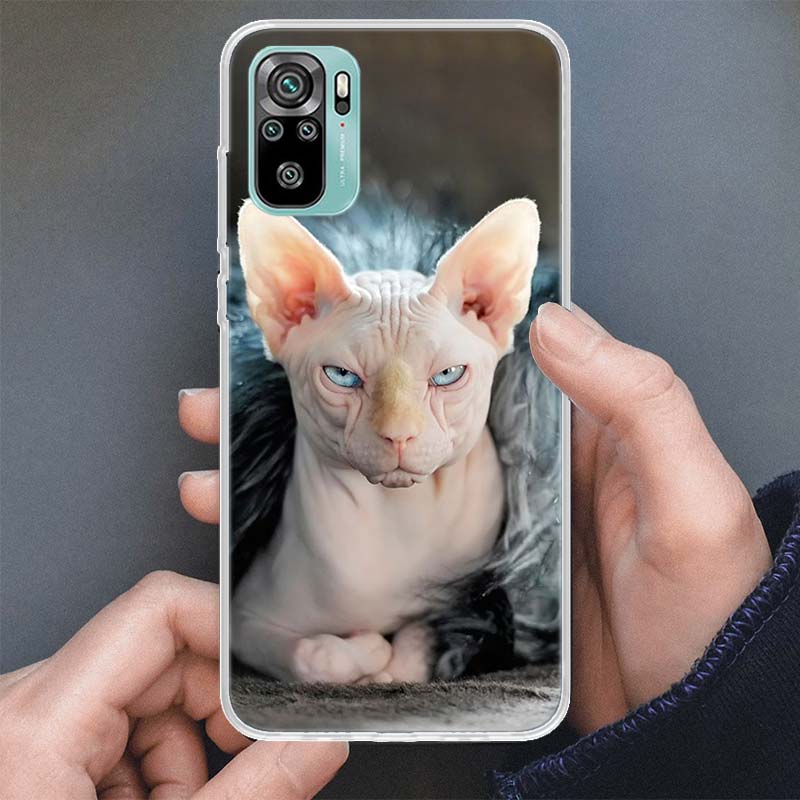 Lavaza Sphynx Sphinx Cat Phone Case For Xiaomi Redmi Note 14 13 12S 12 10 10S 11 11S 11E Pro Plus 11T 14Pro Soft Silicone Shell