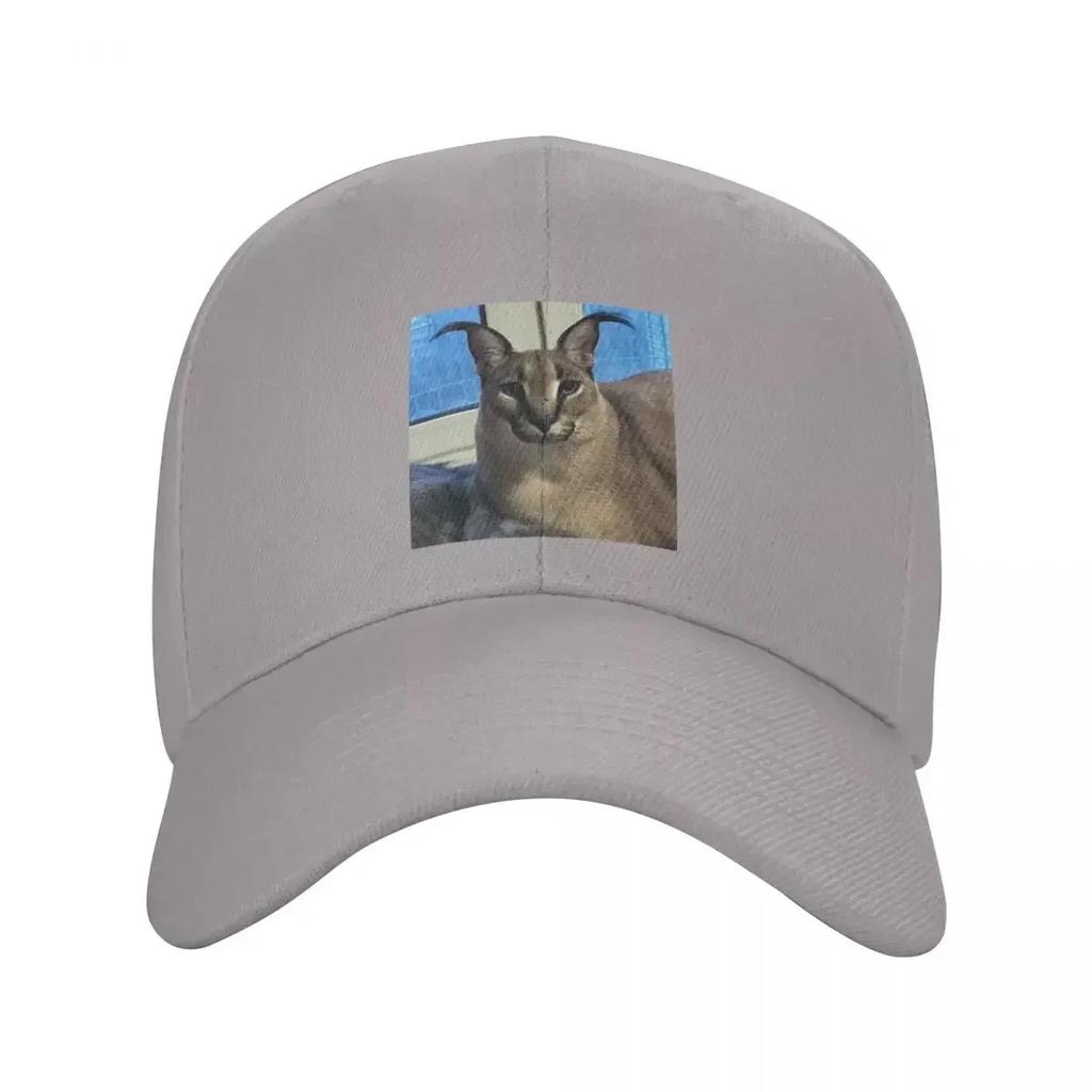 Punk Unisex Big Floppa Funny Meme Baseball Cap Adult Caracal Cat Adjustable Dad Hat Unisex Women Sports Snapback Hats