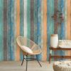 Vinyl Retro Color Antique Stripes Peel and Stick Wallpaper Self Adhesive Contact Paper Removable Waterproof Wallpaper For Furniture Renovation