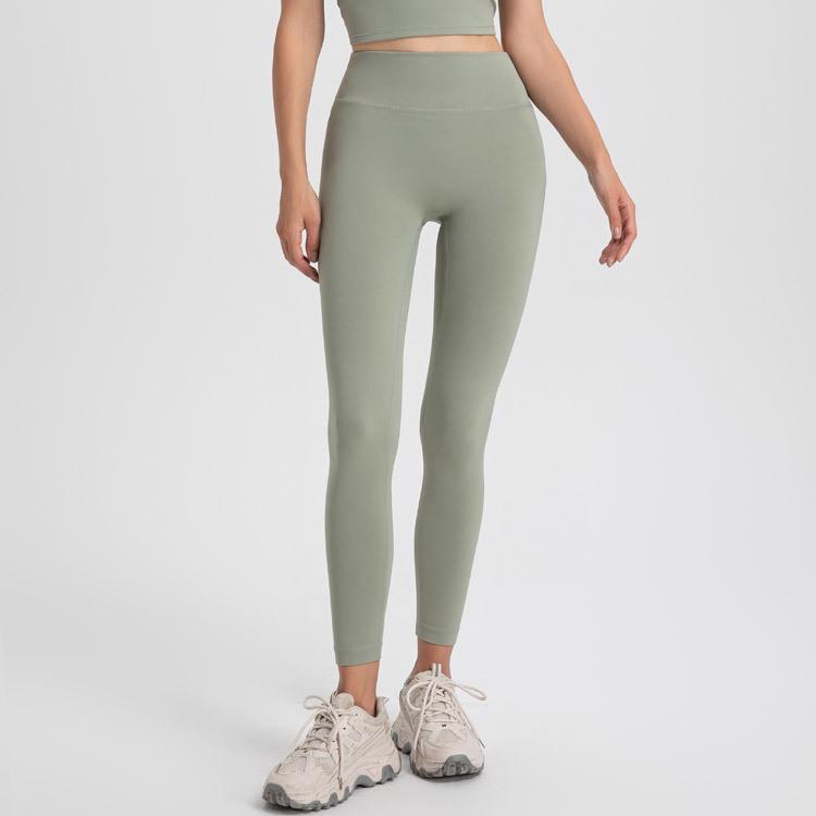 2025 Damen Cloud-Feel High-Waist Elastische Yogahose - Superweich, Hüftformend, Nude-Feel, Perfekt zum Laufen und für Sport