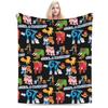 Funny Six Seven 67 Meme Fleece Blanket Throw Blankets for Home Hotel Sofa 150*125cm Bedspreads