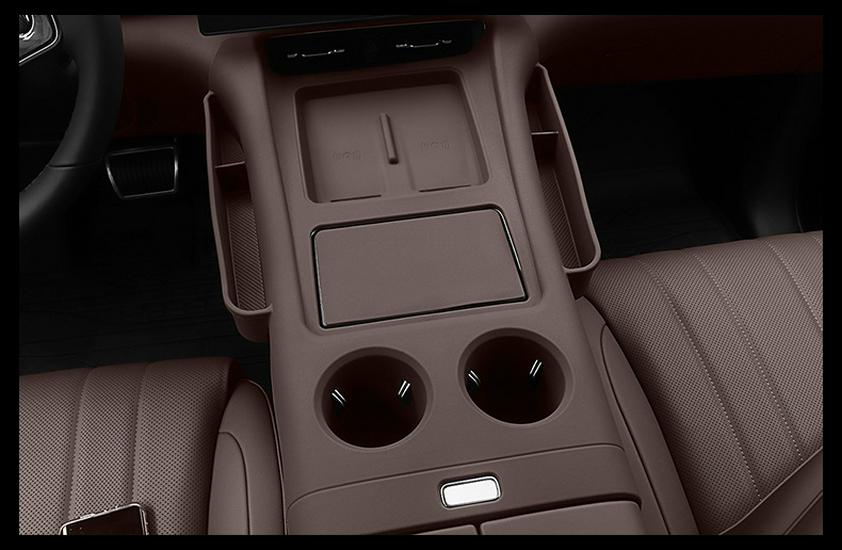 Compatible Wireless Charging Non-slip Silicone Pad & Storage for Huawei AITO M8/M7 Center Console.