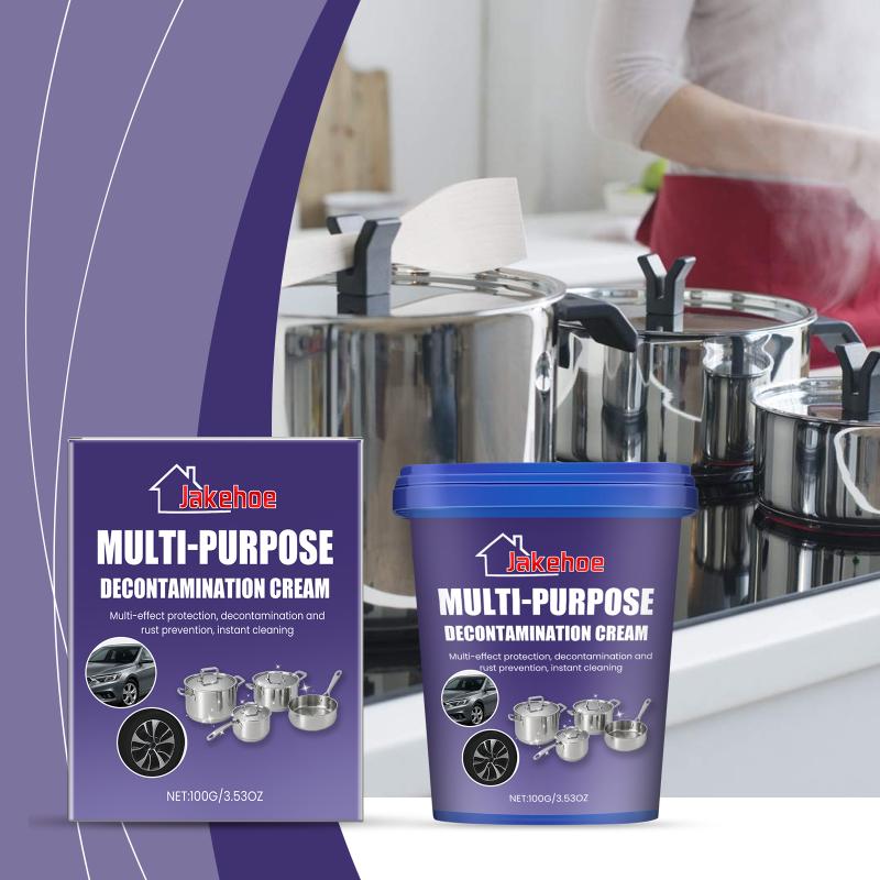 Multiuse Stainless Steel Cleaning Paste Pot Bottom Burn Scale Remover Rust for Household Kitchen
