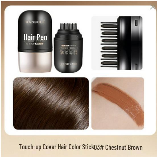 Han Bo Li Long-lasting Color Touch-up Stick: Plant-based Concealer for Gray Hair