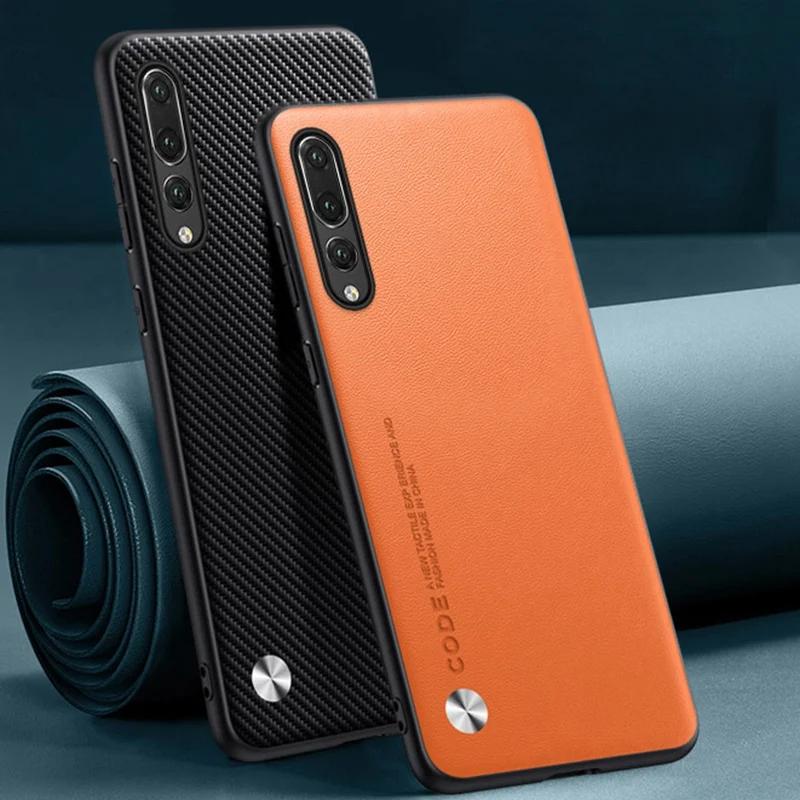 

Роскошный чехол из искусственной кожи для Huawei P20 Pro P20Pro, задняя крышка, матовый силиконовый чехол для телефона с полной защитой для Huawei P20 Lite, чехол