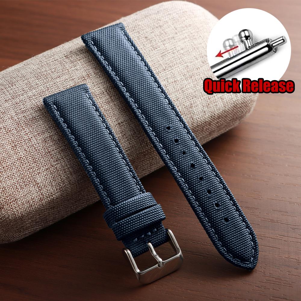 Prémiový oboustranný nylonový řemínek k hodinkám Vodotěsný popruh z plachtoviny Pánský 20mm 22mm Řemínek s rychloupínáním pro Huawei Watch GT5 GT4
