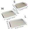 Snow Grey Serving Platter Rust Resistant Steak Dish Stainless Steel Serving Tray  Home Decoration