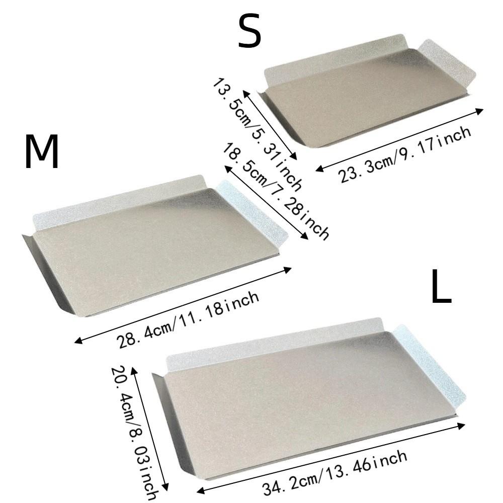Snow Grey Serving Platter Rust Resistant Steak Dish Stainless Steel Serving Tray Home Decoration