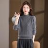 YILITON Women's 100% Pure Wool Half-High Collar Knit Sweater