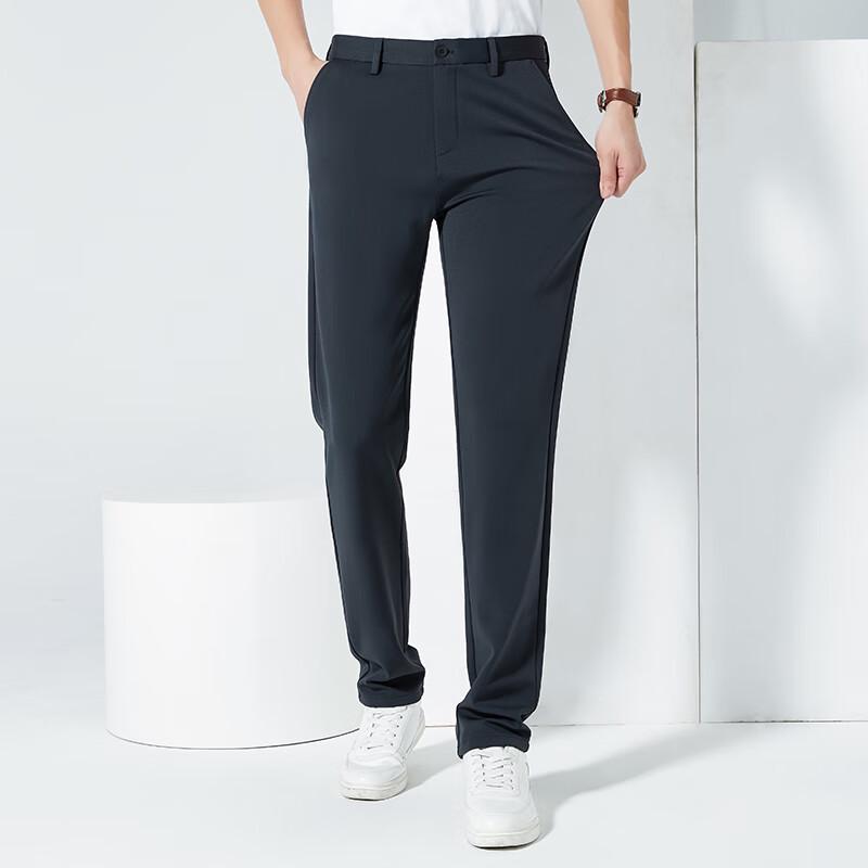 Men's Thickened Straight-Leg Casual Pants FXL8K002-S3