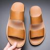 Fashion New Stylish Men's Outdoor Slippers Fashion Sandals Non-Slip Male Half Drag Lightweight Slides Simple Comfortable Men Beach Shoes