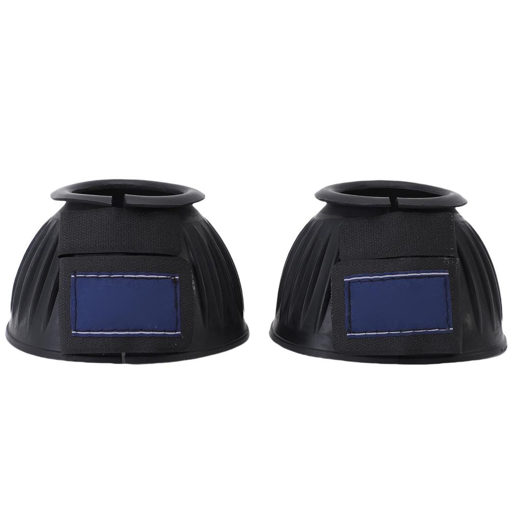 1 Pair Horse Bell Boots Comfortable Rubber Bell Boots Equine Hoof Protector for Riding Training Equestrian Supplies S