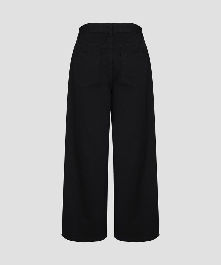Beodeonteu Garment Dyed Multi-Pocket Layered Pants [Black]