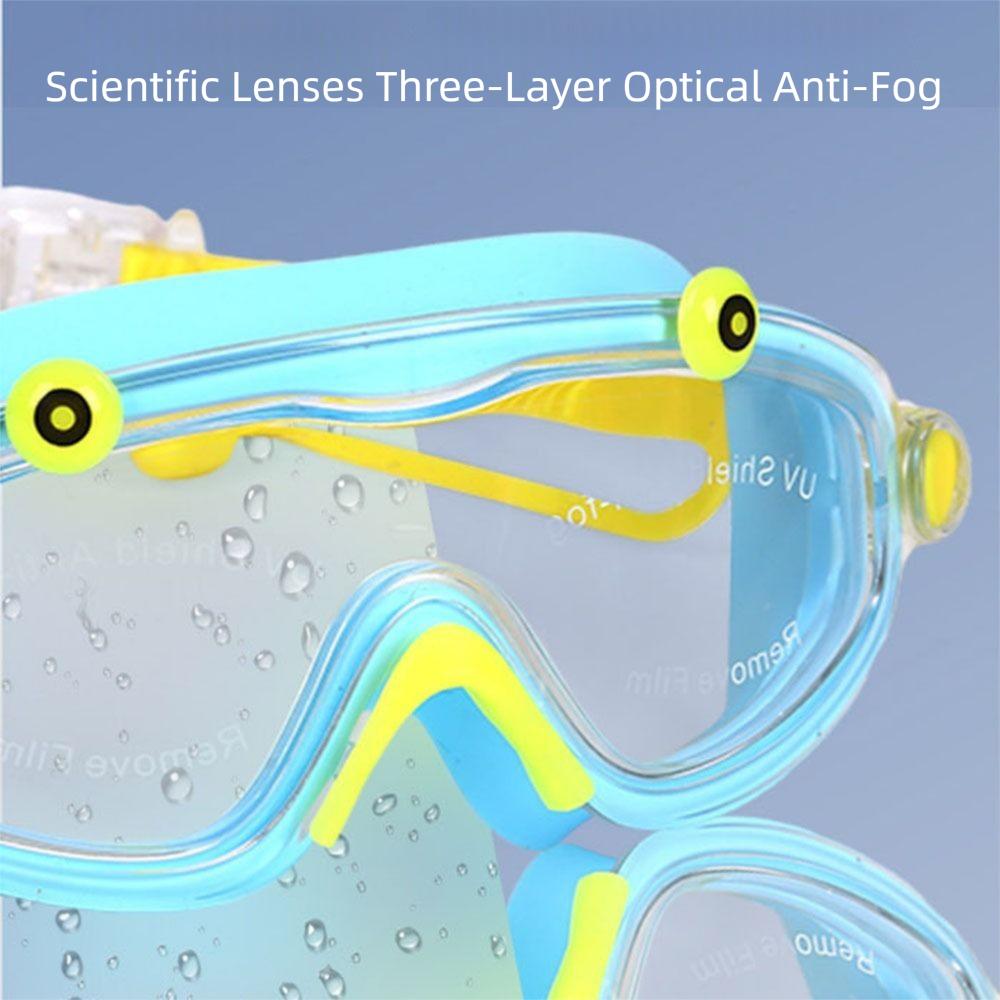 Waterproof Children Swim Glasses Soft Silicone Swimming Eyewear for Kids Learning Swimming
