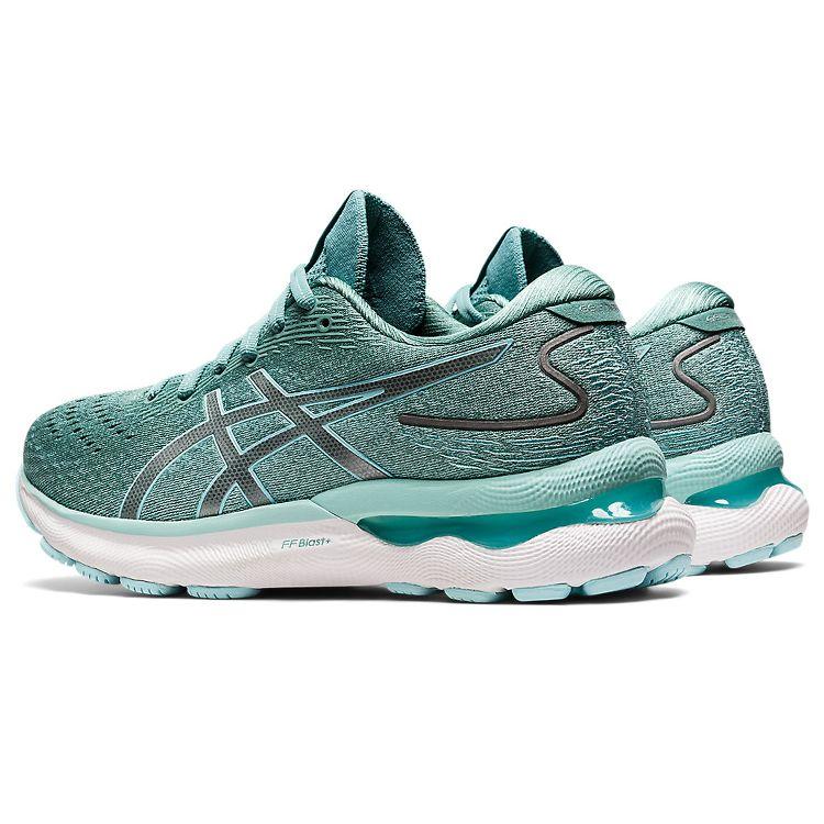 Asics Gel Nimbus 24 Wide Sage Women Sneakers Green Clear-Blue 1012B199-300
