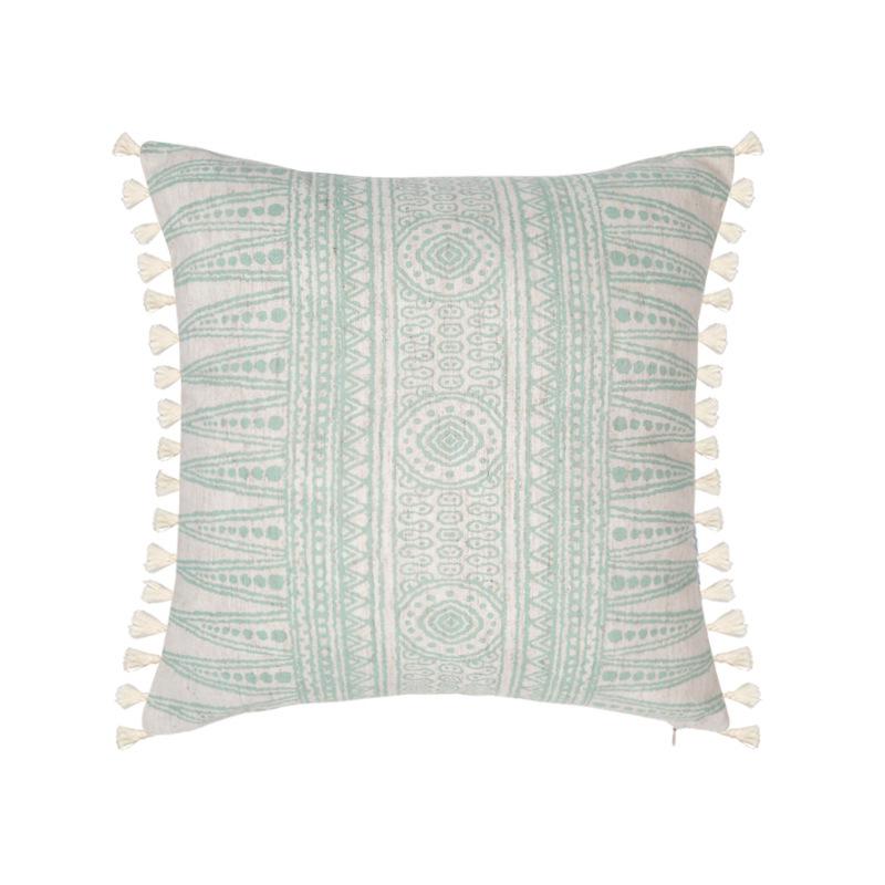 Retro Landhausdruck Baumwoll-Leinen Überwurf Kissenbezug