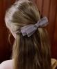 Merrymotive Ash Gray Double Ribbon Hairpin
