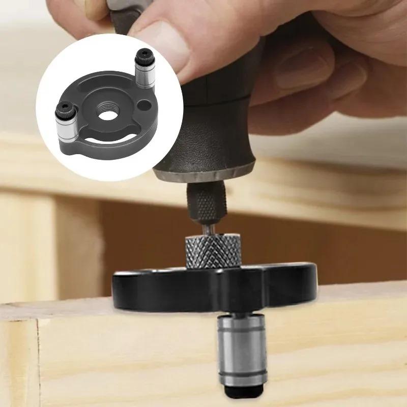 Woodworking Joints Tool Self Center Dowel Jig Handheld Drill Guide for Straight Holes Wood Panel Hole Puncher Locator