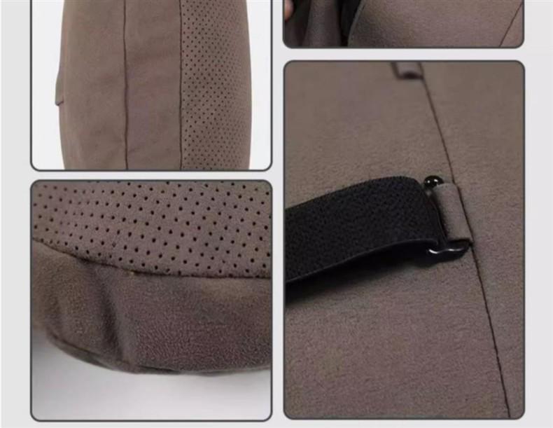 Suede Lumbar Support Cushion for Toyota Headrest - Camry, Highlander, Avalon, RAV4, Wildlander