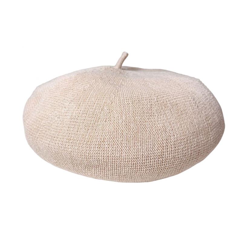 

Women s Adjustable Cotton Linen Knit Beret M (56-58cm)