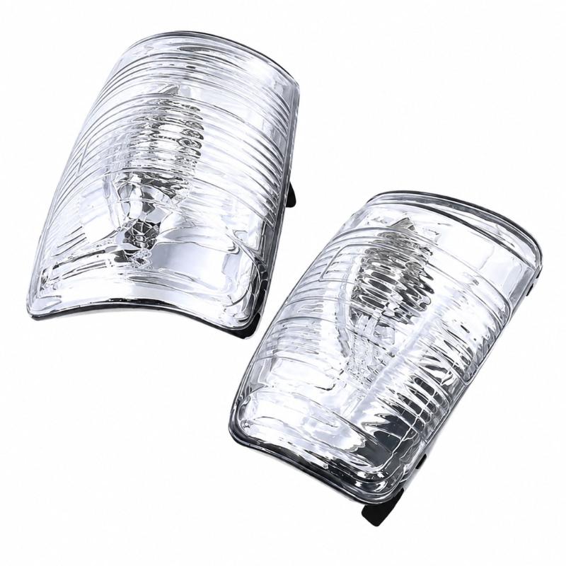 Mirror Signal Lens Pair for Transit MK8 Exterior Light Repair, Clear Indicator Lens Set with Left Right Coverage and Part 1847389 1847387