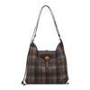 2025 Spring New College Style Casual Plaid Backpack Women's Commuter Multifunctional Large Capacity Shoulder Tote Bag