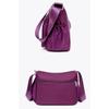 Fashion Nylon Messenger Bags Large Capacity Solid Color Crossbody Pack Casual Waterproof Underarm Bag Women Girls