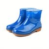 Ladies Fashion Ankle Boots, Non-Slip Tread Sole, Durable, Adult Short Rain Boots