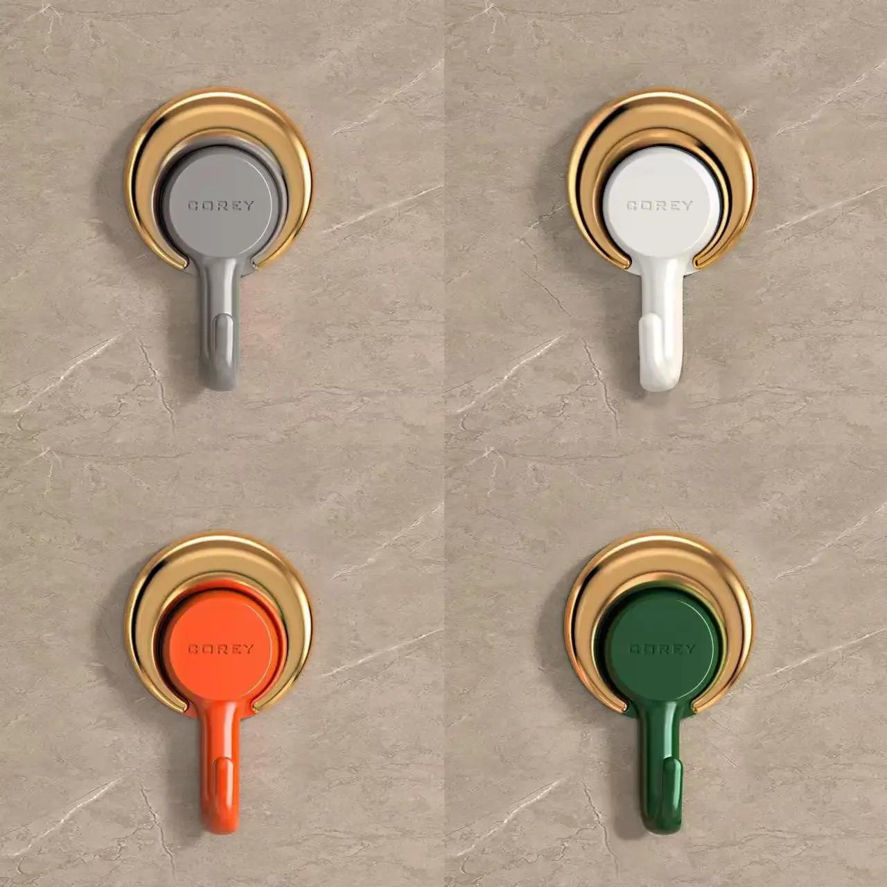 

Настенные крючки без сверления, прочные самоклеящиеся подвесные настенные крючки-стойки для кухни, ванной, спальни, вешалка для душа, настенные крючки без следов 8 PCS