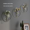 Nordic Light Luxury Wall-Mounted Hydroponic Vase – Modern Punch-Free Living Room Decor
