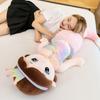Mermaid plush toy cute doll long throw pillow sleeping ornament for children and girls gifts