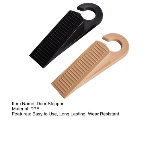 Yousheng 2Pcs Door Stoppers Wear Resistant Non-Slip Design Universal Easy to Install Home Safety Shock-Absorbent Door Wedge