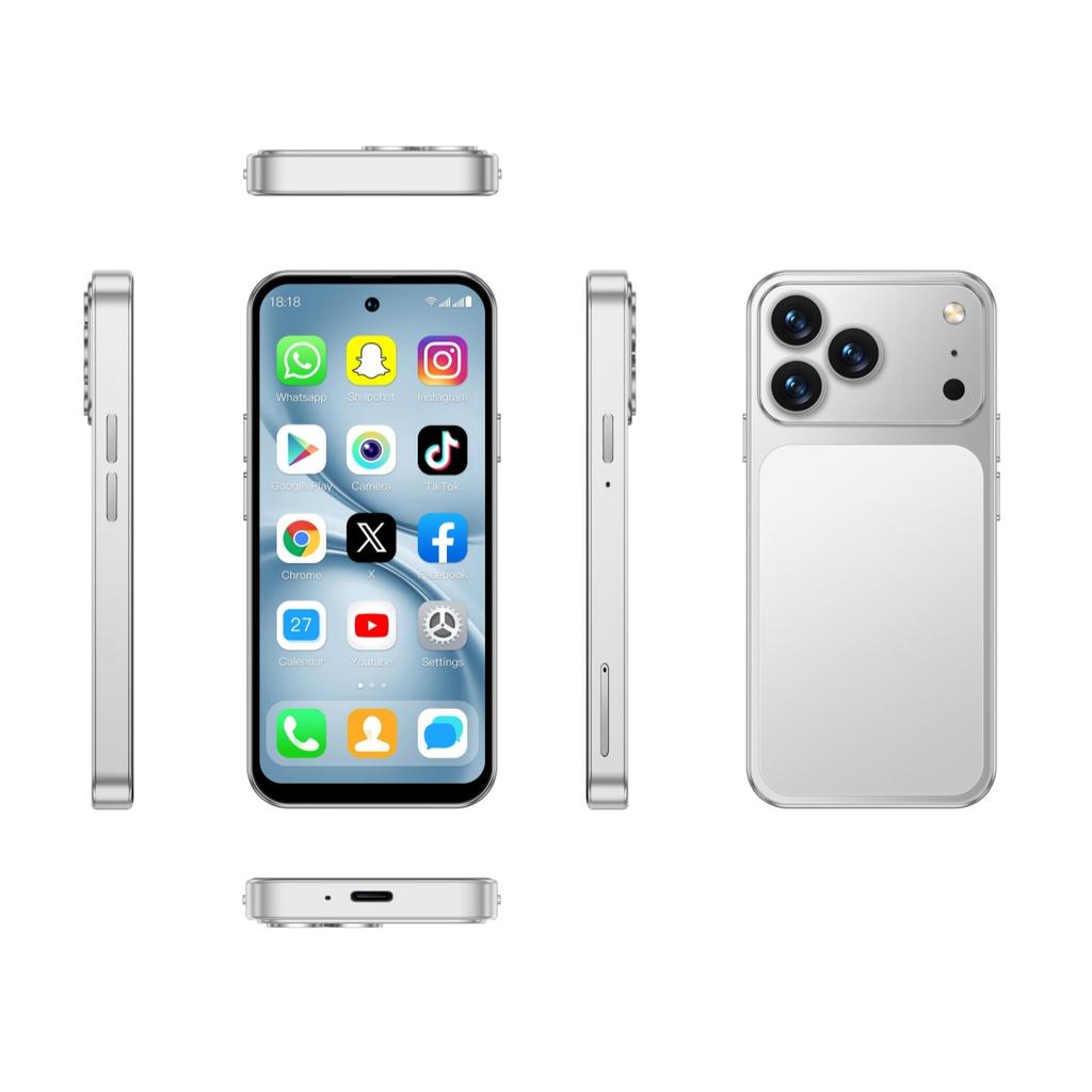 A19 Pro 4G Mini Smartphone 4.5inches MTK Quad Core 2GB RAM 16GB ROM Dual SIM 2MP Camera BLE4.0 Android 10 LTE Type-C Mobile Phone