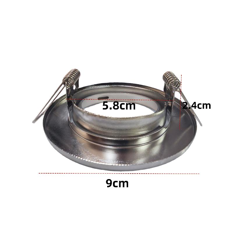 1 Set Round Fixture Downlight Led Holders Cutout For Bulb Holder Recessed Led Spot Light Mr16 Gu10 Led Downlights Frame