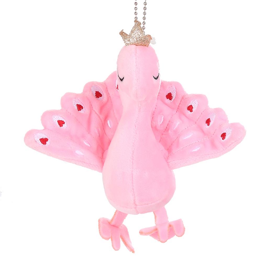 

Аксессуары для рюкзака Милые плюшевые игрушки Павлин Мягкие плюшевые животные Подарок розовый