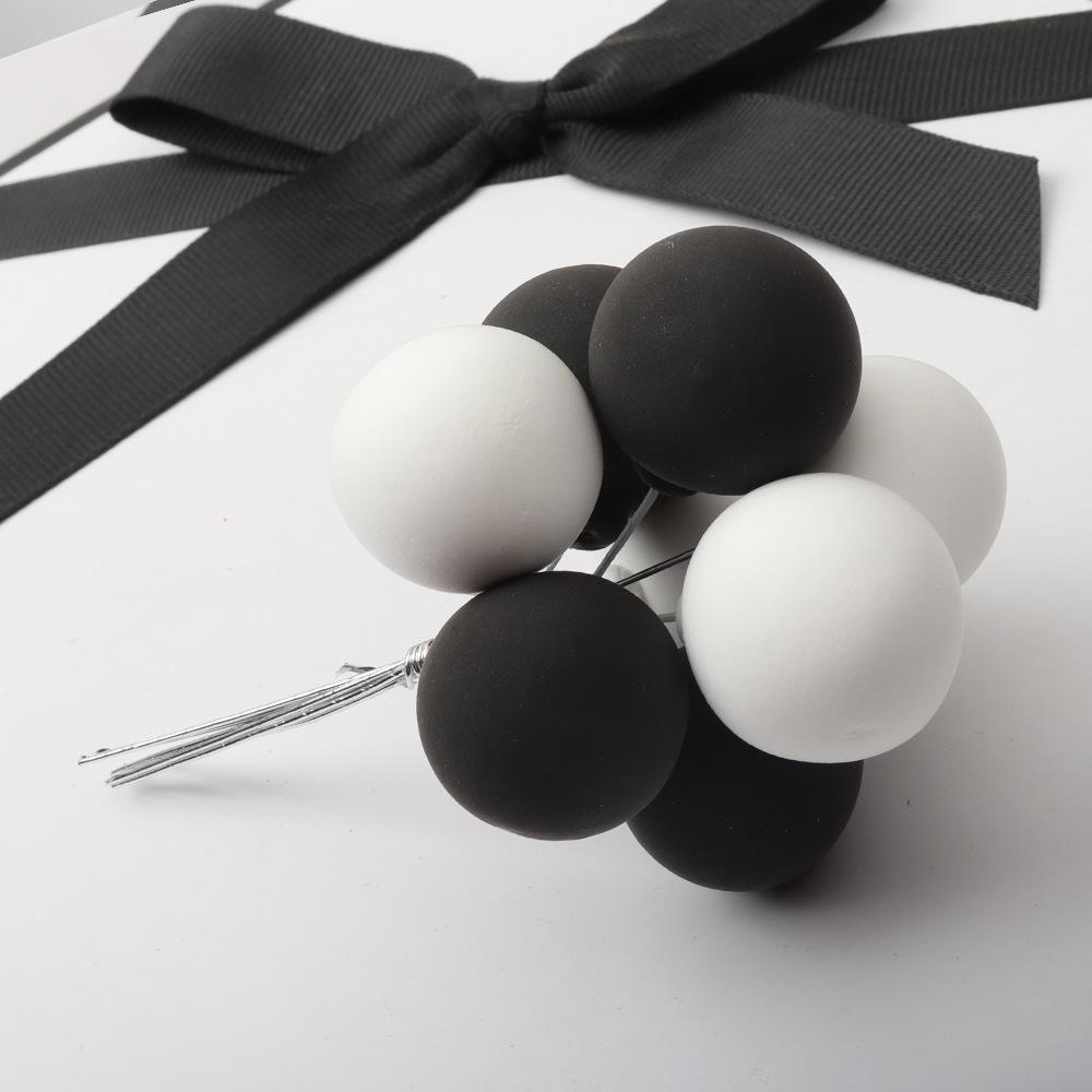 8pcs Ball Bundle Colorful Clay Balloons Cake Toppers Creative Cupcake Card Flag Wedding Birthday Party Baby Shower Dessert Decor